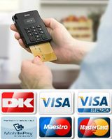 Vi modtager: Visa/Dankort, MasterCard, Maestro. JCB samt MobilePay.